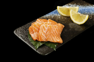 Fresh Norwegian Salmon Fillet with Lemon - Premium Seafood Cuisine