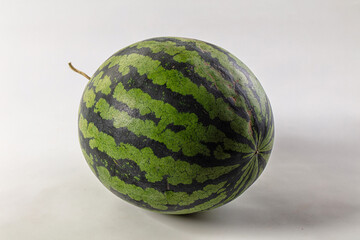 Ripe sweet juicy green watermelon