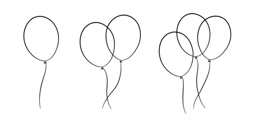 Hand-drawn balloons © Northern Owl