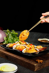 Steamed Abalone with Garlic - Traditional Chinese Delicious Style