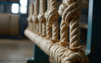 Ropes in rope making industry. High quality