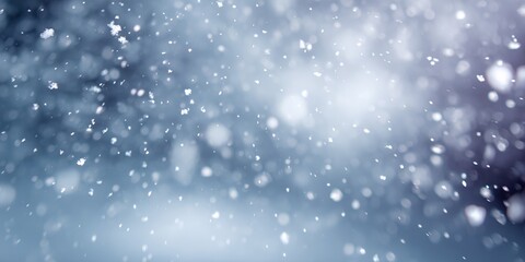 Obraz premium Snowflakes falling from the sky