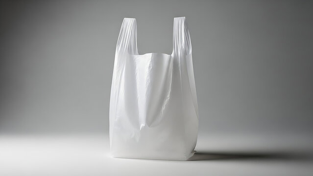White shopper bag
Plastic Shopping Bag on White Background