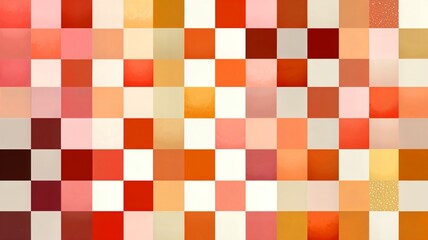 Dark Earth Tone Tattersall Check Pattern