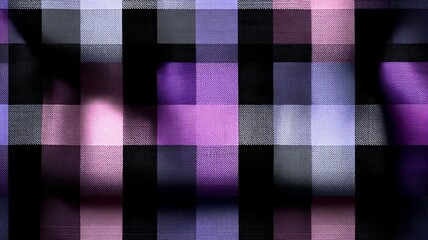 High Contrast Pink and Black Checkerboard
