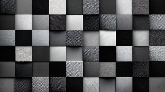 Diagonal Orange and Grey Check Pattern