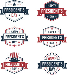 Obraz premium President’s Day Badge Vector Set