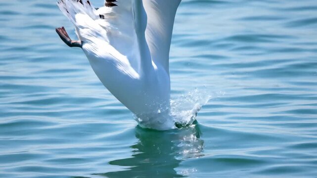 Pelican soars over the water, wings spread in graceful flight