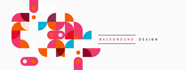 Abstract geometric shapes, vibrant colors, modern design. Minimalist composition, suitable for backgrounds, banners, presentations.