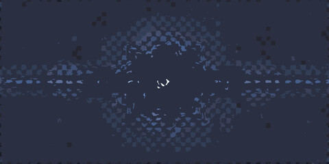 Obraz premium Abstract dark blue graphic background with checkerboard and splatter elements