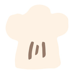 やさしい園じかんイラスト（主線なし・ゆるかわ）｜コック帽のイラスト