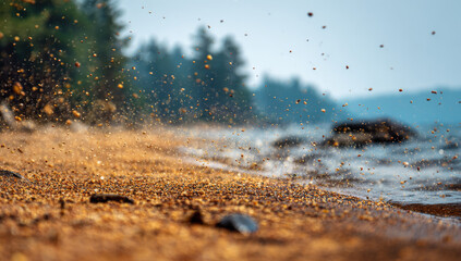 Coastal Serenity - A Glimpse of Natures Beauty on the Shoreline.