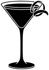 cocktail illustration drink silhouette beverage logo glass icon alcohol outline bar party ice cold fresh celebration juice restaurant refreshment shape women vector graphic background