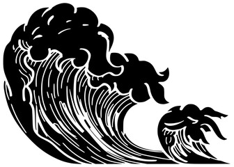 ocean illustration nature silhouette blue logo sea icon wave outline water power surf splash beach summer motion travel liquid shape adults vector graphic background