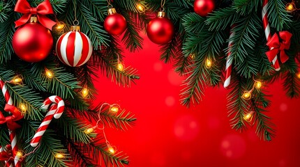 Christmas tree decorated with red and gold ornaments for the holiday season