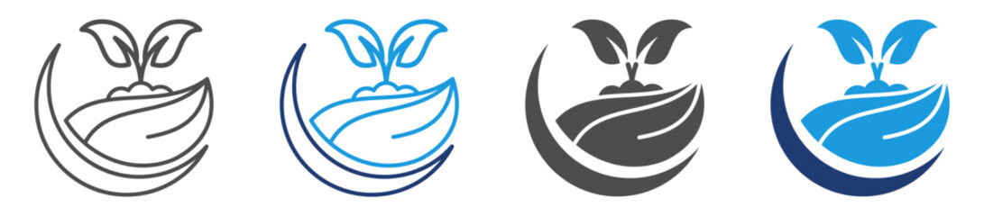 agricultural icon sheet multiple style