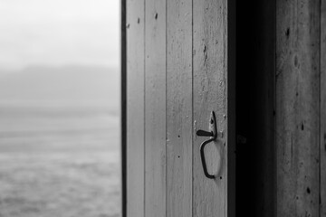 open door in old farmhouse in Iceland