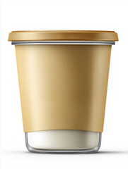 Gold Lid Food Tub with Creamy Base