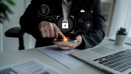 AI cyber security system using biometric authentication and privacy control. Cyber security...