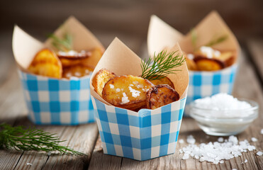 Herb Salt Potato Chips in Checkered Cups