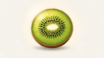 kiwi fruit on white background