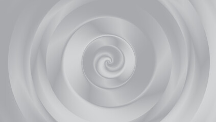 Abstract 3D spiral background with smooth gradient texture. Modern minimal wallpaper design. Soft blurred vortex vector illustration. EPS10.