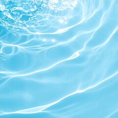 Fototapeta premium Light blue water with ripples and waves background