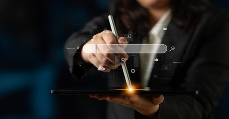 Search engine interface for accessing digital information and online data. Search engine finds data, search engine supports research, drives marketing, search engine improves SEO. Latch