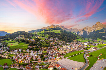Engelberg, Switzerland at Dusk 1875