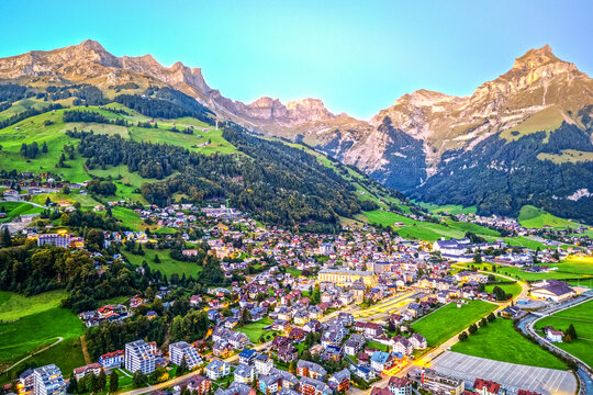 Engelberg, Switzerland in the Alps 1868