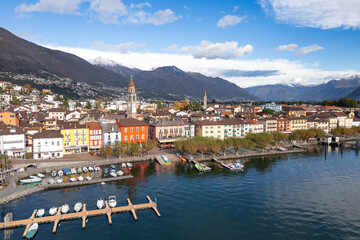 Ascona, Switzerland townscape on the shores of Lake Maggiore 1811