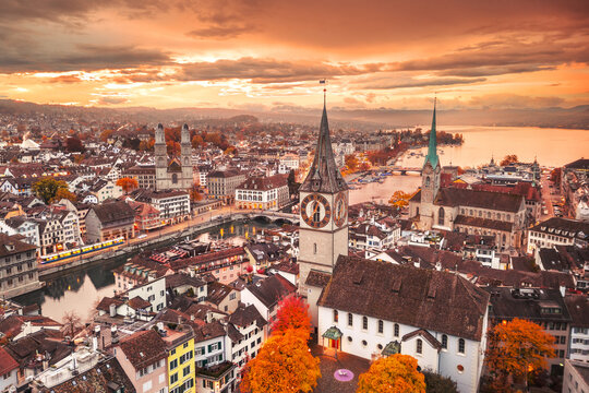 Zurich, Switzerland on an Autumn Morning 1814