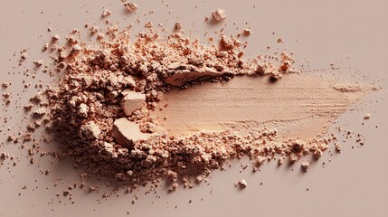 Luxurious beige powder makeup texture for professional beauty campaigns and modern cosmetic product displays, appealing to a sophisticated audience