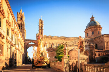 Stadt Palermo in Sizilien in Italien in Europa im S&uuml;den
