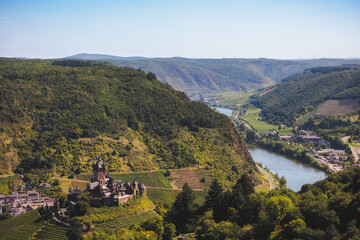 Landschaft an der Mosel in Deutschland