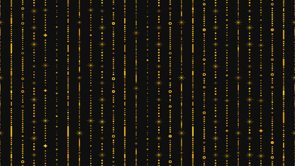 Golden Festive Vertical Lines Seamless Pattern