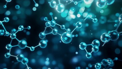 Molecular structure in blue