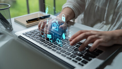 Concept of a smart home and the Internet of Things (IoT). A central system controls home automation features like security, lighting, and climate for modern, convenient living. Fermion