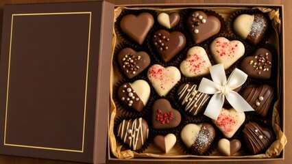 Give the sweetest gift with a box of decadent heart chocolates for Valentine's Day or any special occasion.