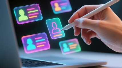 Recruitment with digital technology that automates hiring processes, management of resumes and providing comprehensive checklist for job candidates in human resource systems - Powered by Adobe