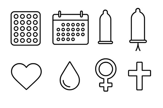 Birth Control Icons