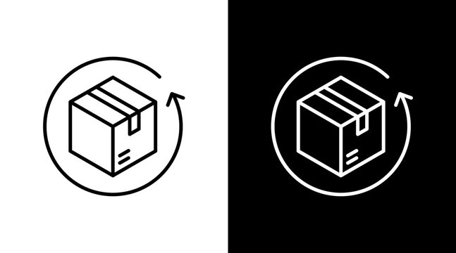 Back In Demand White Icon Set Design