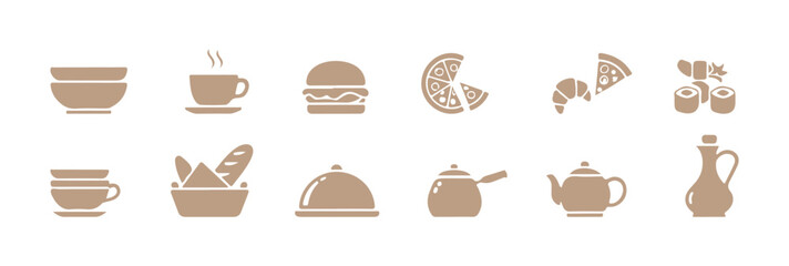 Dining Icons Set
