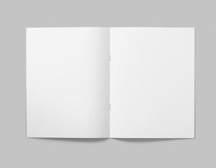 Blank white menu  Clear brochure  mock up.  template 