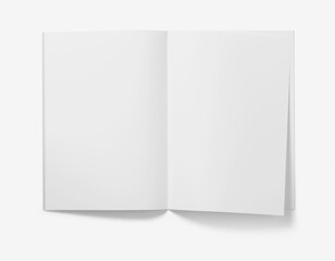 Blank white menu  Clear brochure  mock up.  template 