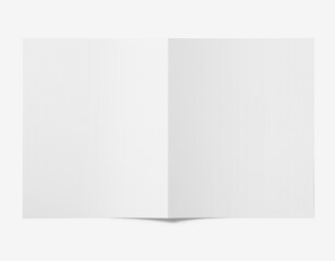 Blank white menu  Clear brochure  mock up.  template 