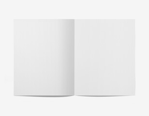 Blank white menu  Clear brochure  mock up.  template 