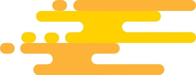 Abstract, colorful, dynamic auspicious cloud pattern in yellow.