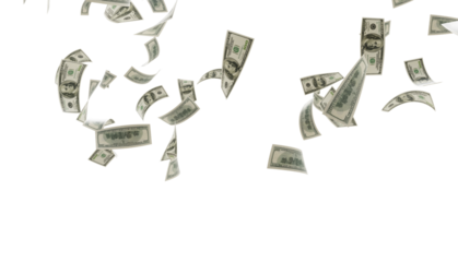 flying one hundred dollars bills isolated. falling 100 dollar bills isolated on transparent background. PNG Banknote floating dollar money. USA Currency Notes PNG, USA currency Notes Clipart