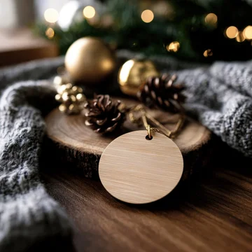 Engraved Personalized Ornament for Festive Display